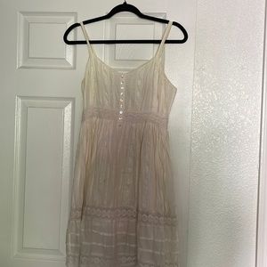 Cream color dress size medium